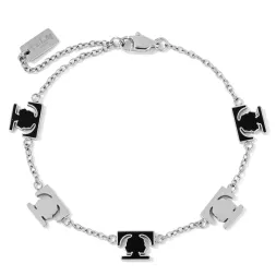 Unity Bracelet - Silver / Black