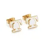 Unity Earrings - Gold / White