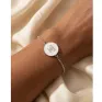 Halo Bracelet - Silver / White