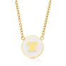 Halo Necklace - Gold / White