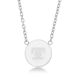 Halo Necklace - Silver / White