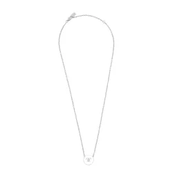 Halo Necklace - Silver / White