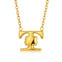 Sculp Necklace - Gold