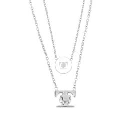 Silver + Halo Necklace Duo