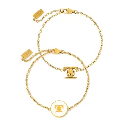 Gold + Halo Bracelet Duo