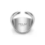 Halo Signet Ring - Silver / Black